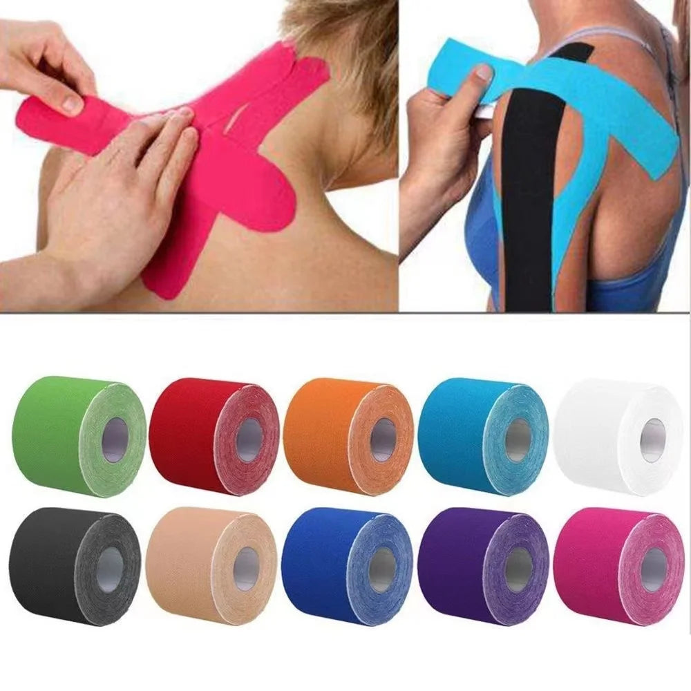 5M Kinesiology Waterproof Elastoplast Athletic Sport Tape Recovery Muscle Pain Relief