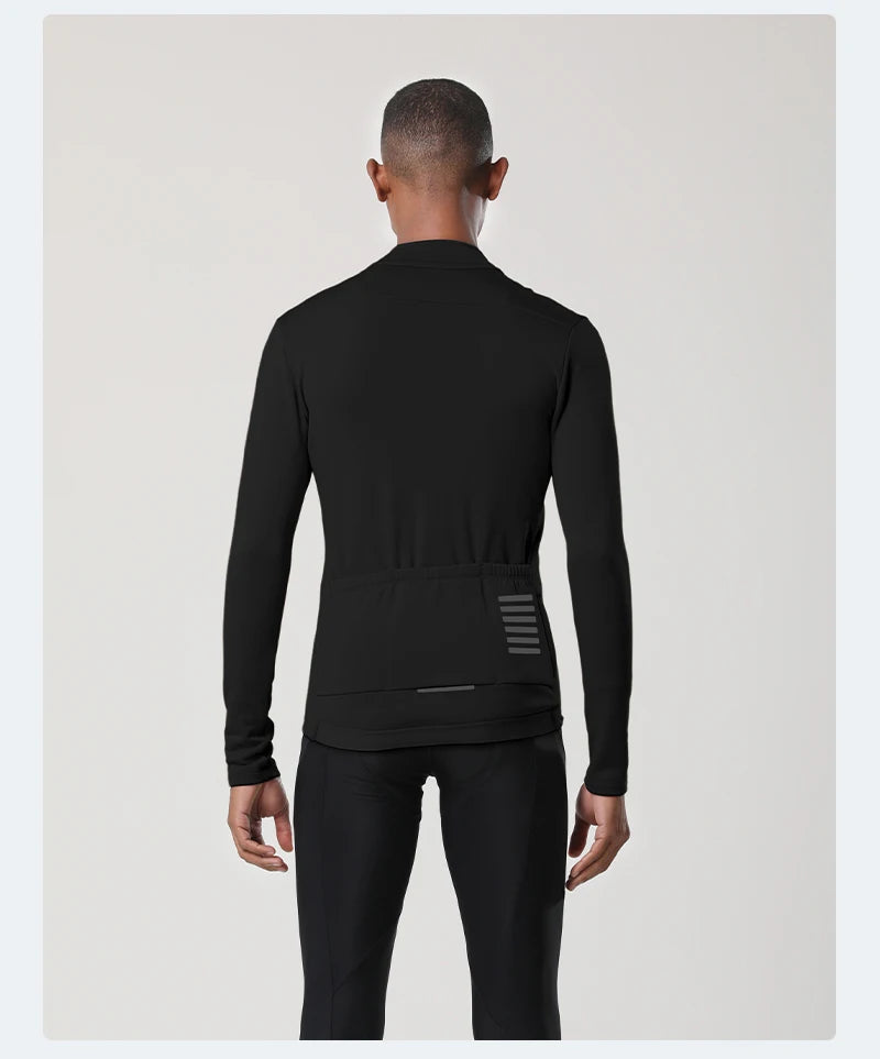 Winter Men's Apparel: YKYWBIKE Warm Long Sleeved, Thermal Fleece Lined Jacket For Winter And Autumn / Rungear