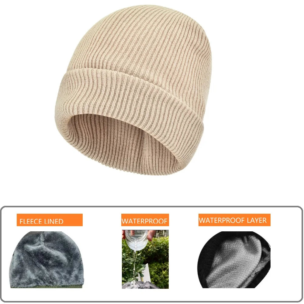 Reflective Hat Gear: High Visibility Safety Beanie, Reflective Knit, Ribbed Warm Winter Hats for Night Running, Hiking, Cycling / Rungear