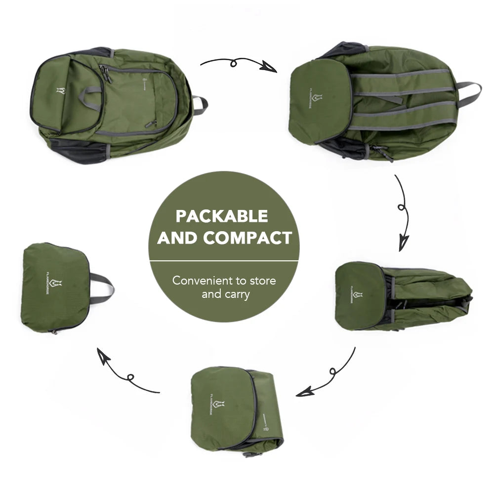 Lightweight Trail Accessories: Unisex, Waterproof, Packable Backpack For Travel, Hiking, Cycling / Rungear