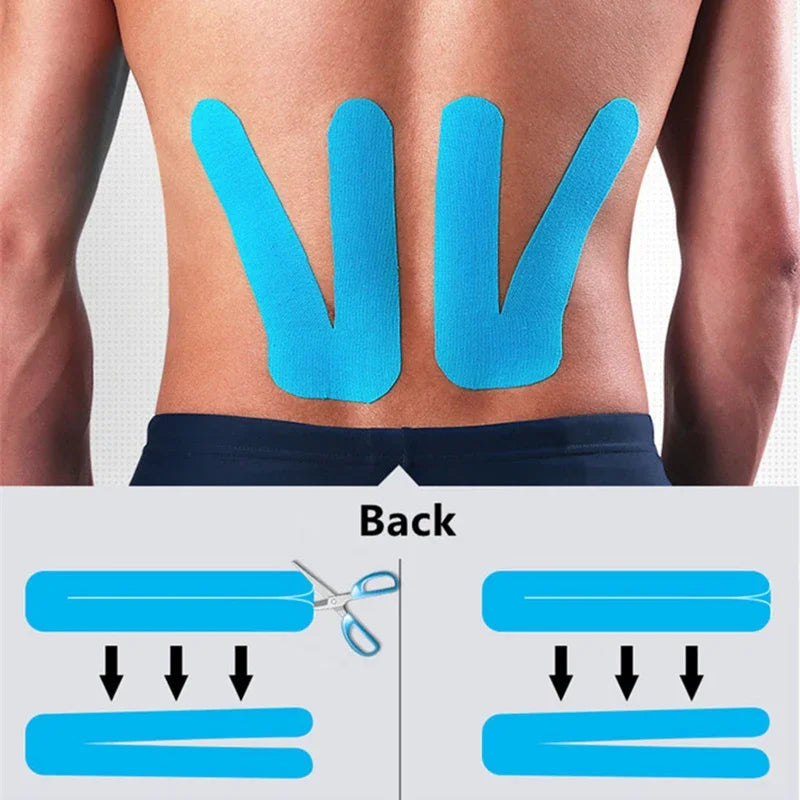 Running Recovery Accessories: Acc2.5cm*5m Self Adherent, Waterproof Sports Kinesiology Recovery Tape / Rungear