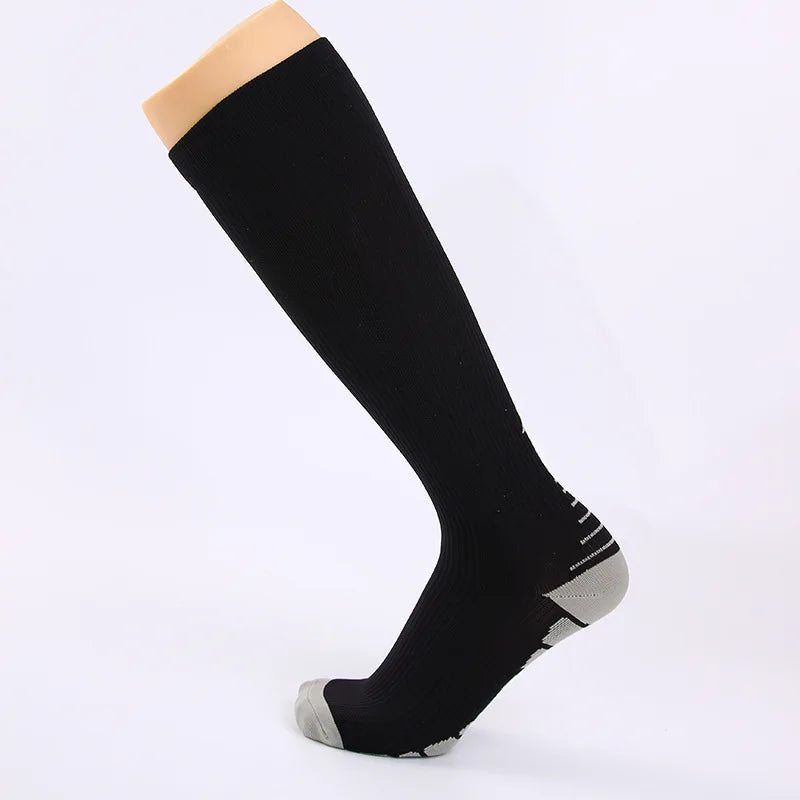 Compression Sock Accessories: Unisex Non-Slip, Knee-High Sports Compression Socks For Fitness / Rungear