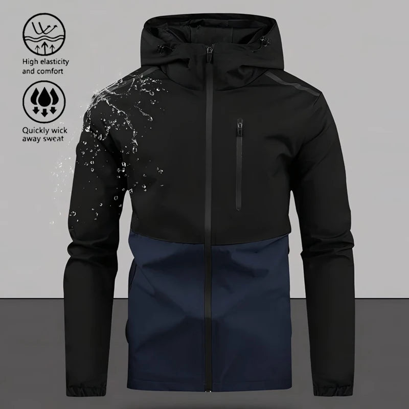 Men's Apparel Jackets: Waterproof, Windproof, Hooded, Multi-Pocket Windbreaker Jackets / Rungear