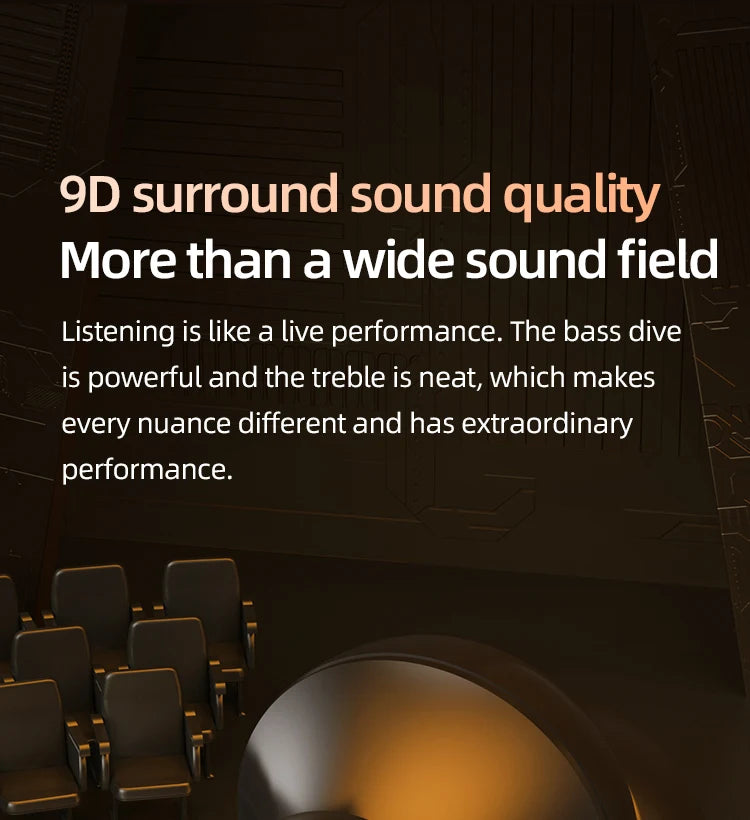 BT8 Wireless Bluetooth Headphones Outdoor Sports 5.3 With Touch Control Charging Display