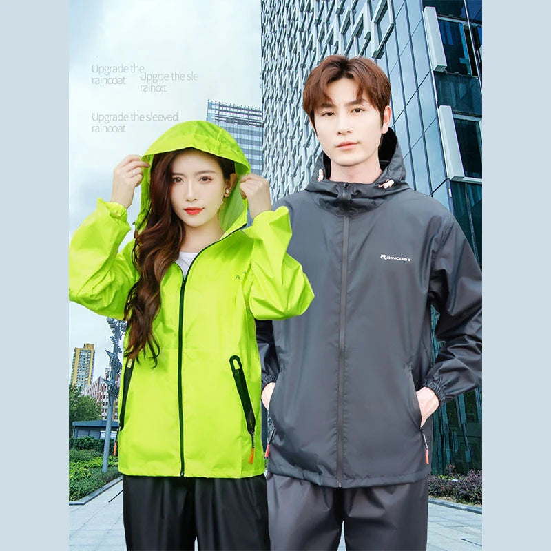 Running Jackets Apparel: (M-3XL) Unisex, Waterproof Jacket And Pants Set / Rungear