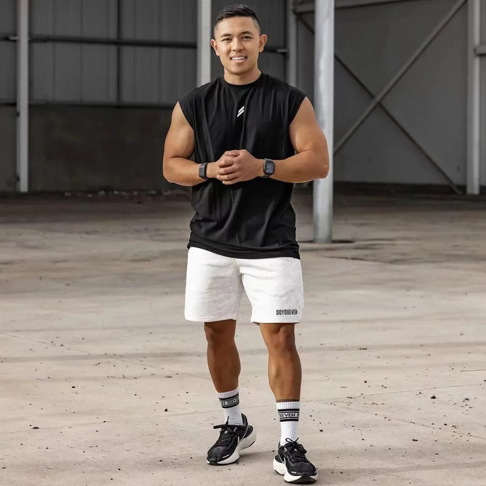 Men's Running Apparel: Sleeveless, Quick-Dry, Breathable Mesh Workout Tank T-Shirt / Rungear