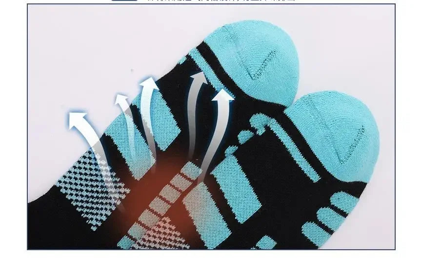 Running Compression Socks: 1 PR Unisex, Winter Merino Wool, Thermal Long Compression Socks for Running, Hiking / Rungear