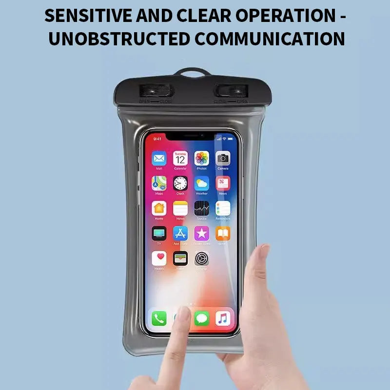 Waterproof Underwater Dry Bag Case Phone Pouch Cover For Outdoor Weather 6 inch