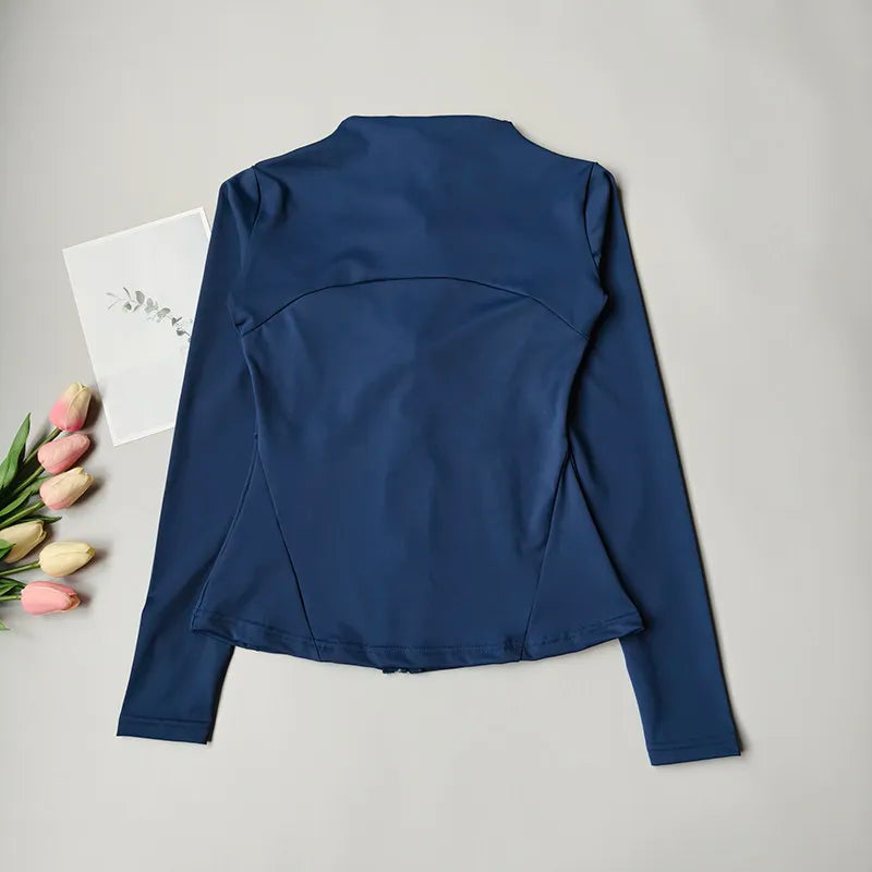 Women's Running Apparel: Breathable, Quick Dry, Slim Fit, Long Sleeved Workout Jacket Top / Rungear