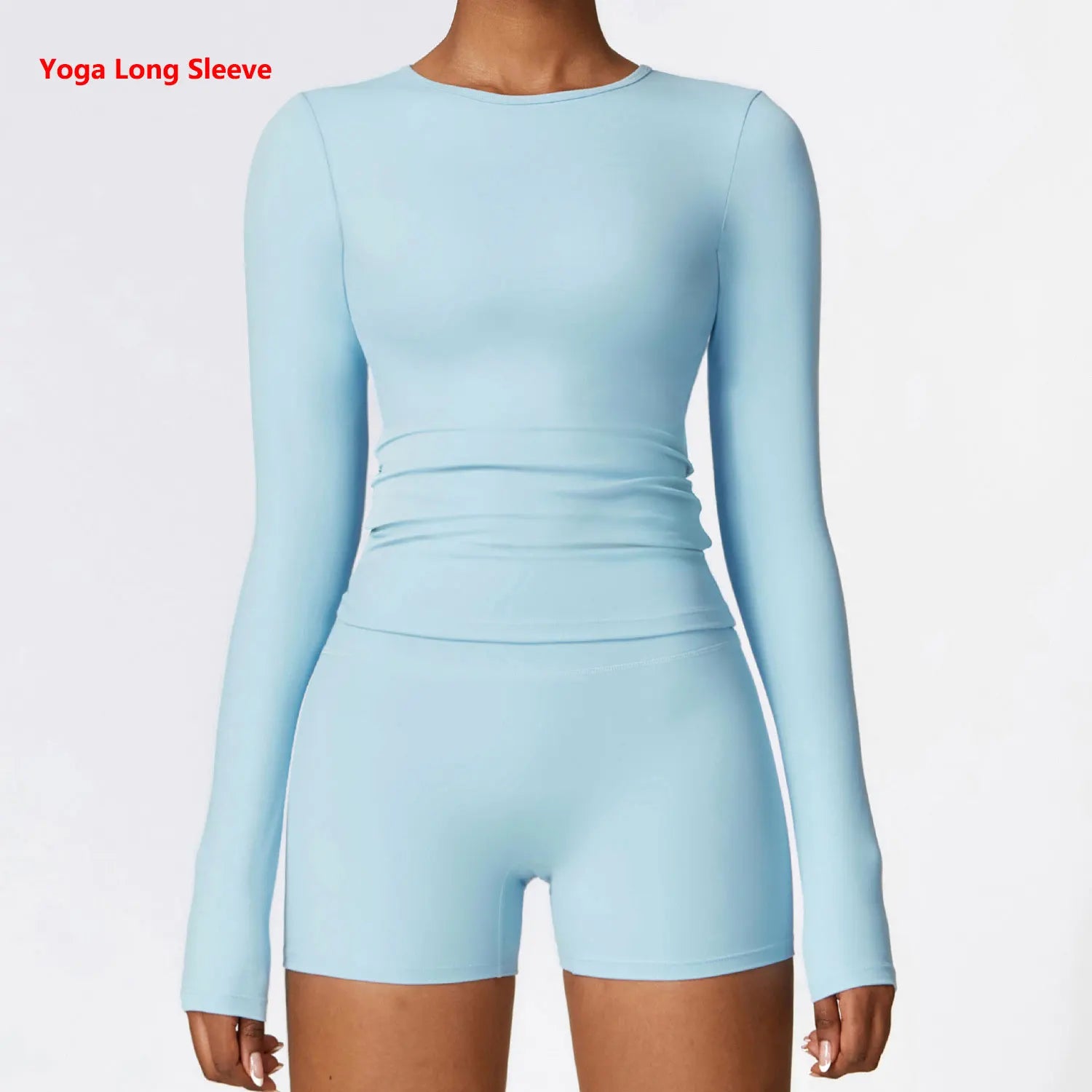 Women's Quick Dry Apparel: Breathable, Long Sleeved, Round Neck, Crop Top Workout Running, Hiking Set /  Rungear