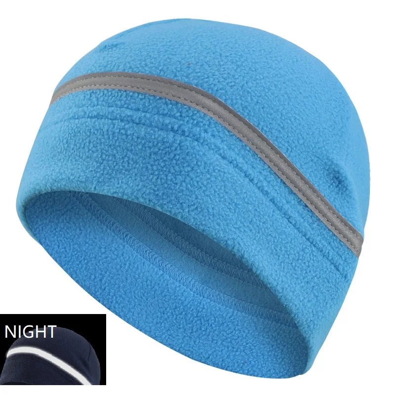 Reflective Hat Gear: High Visibility Safety Beanie, Reflective Knit, Ribbed Warm Winter Hats for Night Running, Hiking, Cycling / Rungear