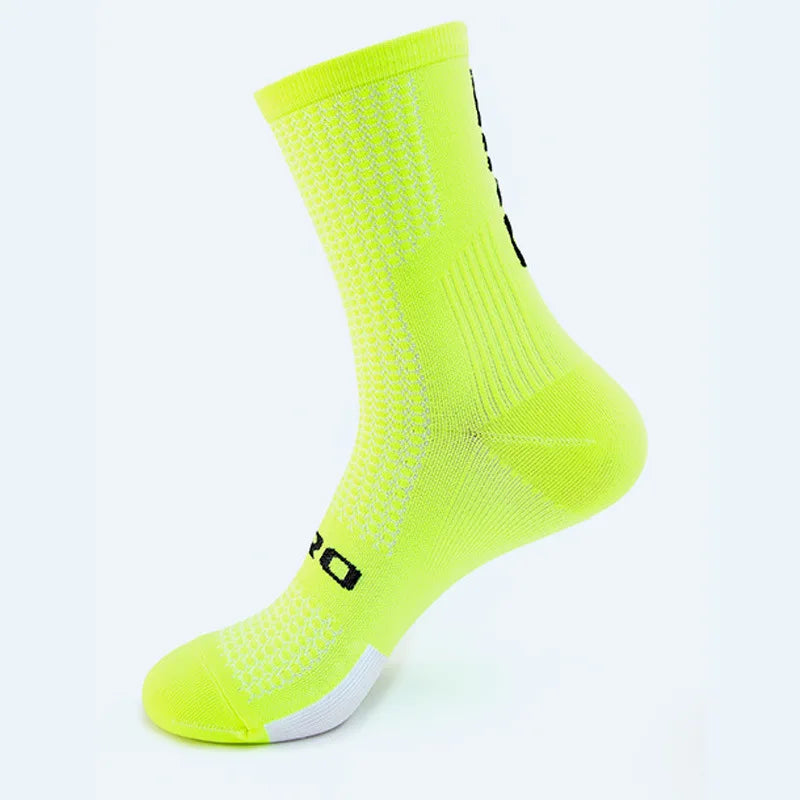 Compression Sock Apparel: 1 PR Men's Knee-High Sports Compression Socks Cycling, Hiking, Running, All Sports / Rungear