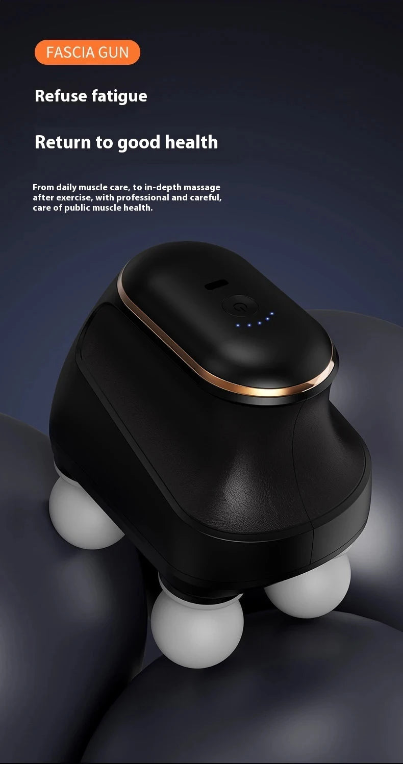Recovery Massage Accessories: Portable, 4 Head, High Frequency, Fascia Gun Muscle Massager Machine / Rungear