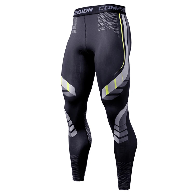 Men's Compression Apparel: Casual Compression Workout Sports Leggings Pants / Rungear
