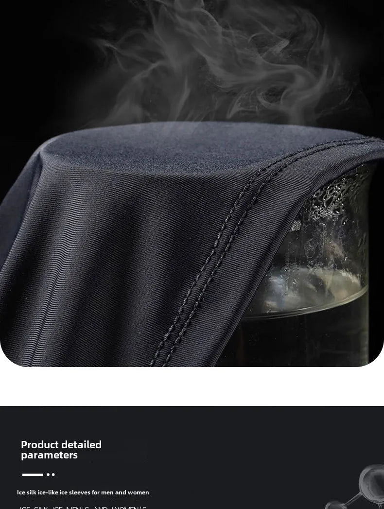 1Pair Unisex Breathable Ice Silk Summer Arm Sleeves for Running Outdoor Cycling Sun Protection