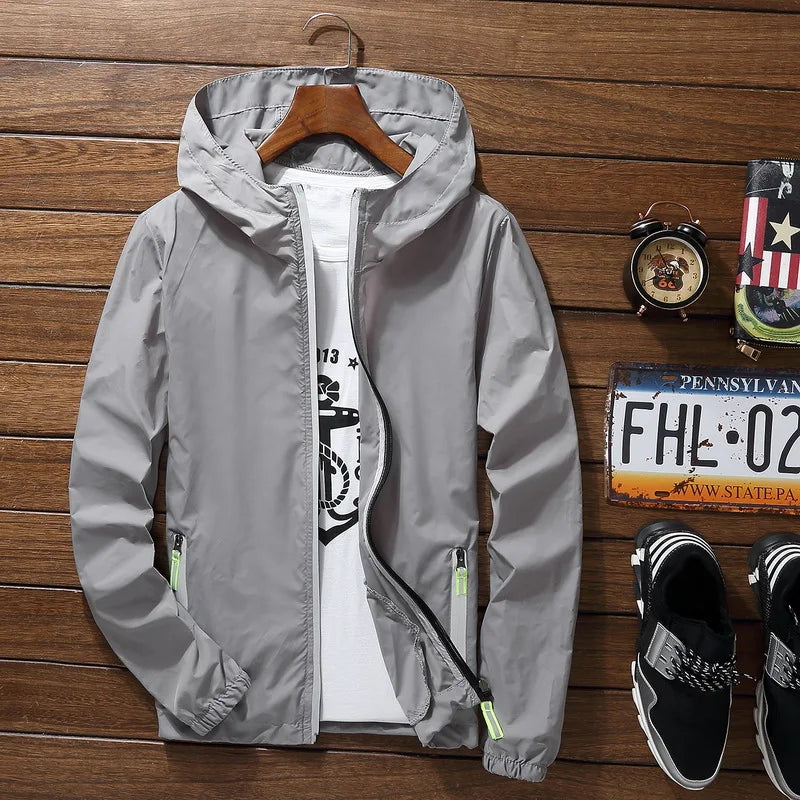 Men's Running Apparel: Long Sleeved ,Breathable, Quick-Drying Reflective Windbreaker / Rungear