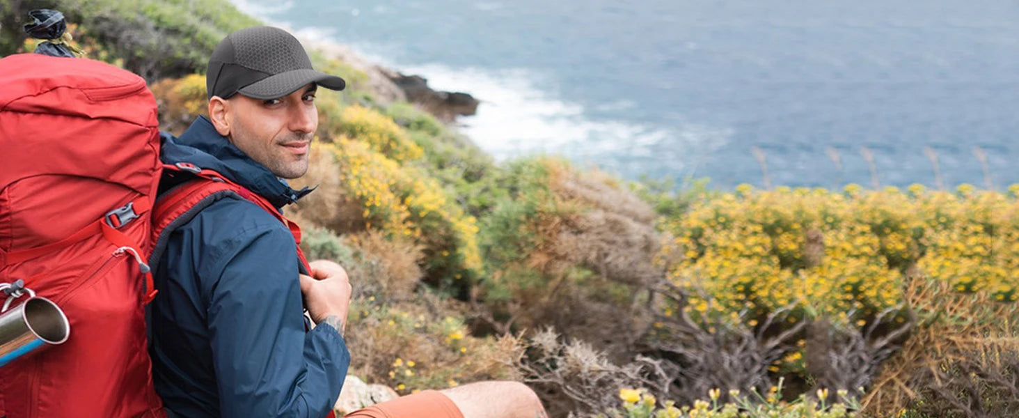 Summer Hat Gear: Unisex, Lightweight, Breathable, Quick Dry, Running Cap with Soft Brim / Rungear