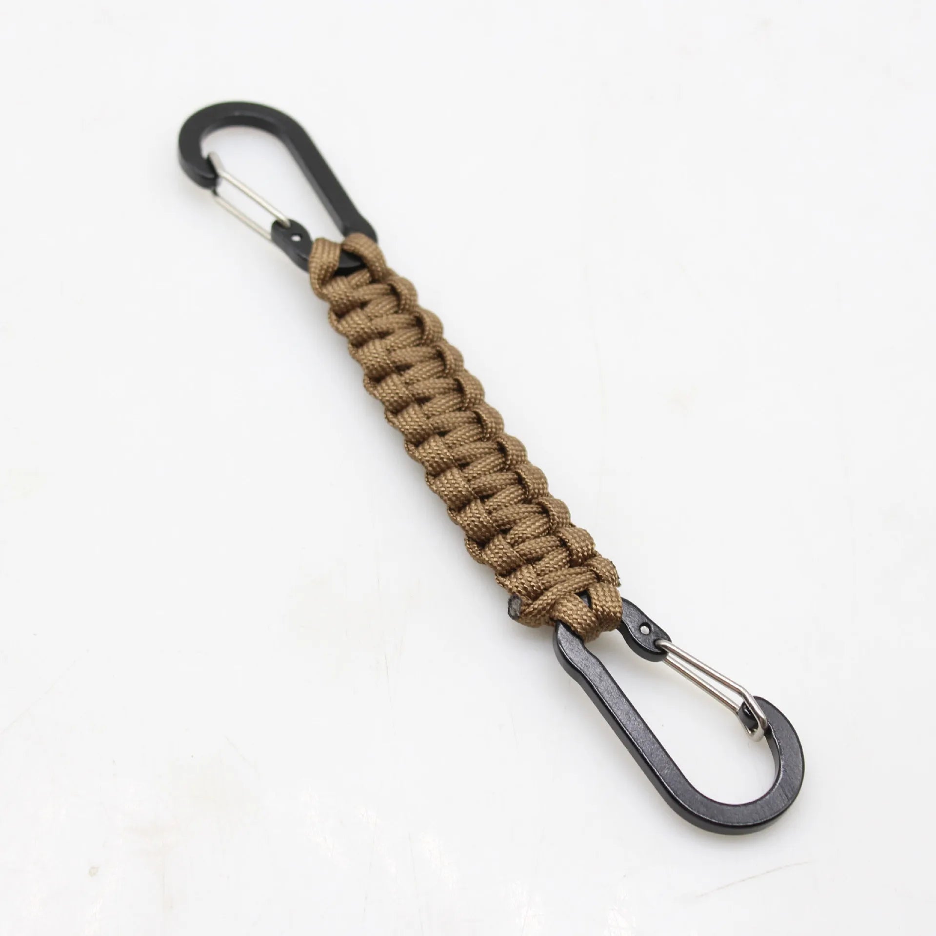 Trail Accessories: Paracord Keychain, Braided Double-Buckle Lanyard, Double Carabiners Paracord Keychain / Rungear