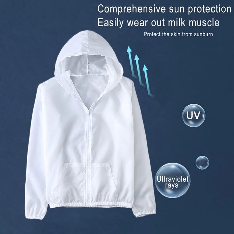 Women's Lightweight Jackets: Summer, Thin, Long Sleeved, Hooded Sun Protection Windbreaker Jackets for Outdoor Sports / Rungear