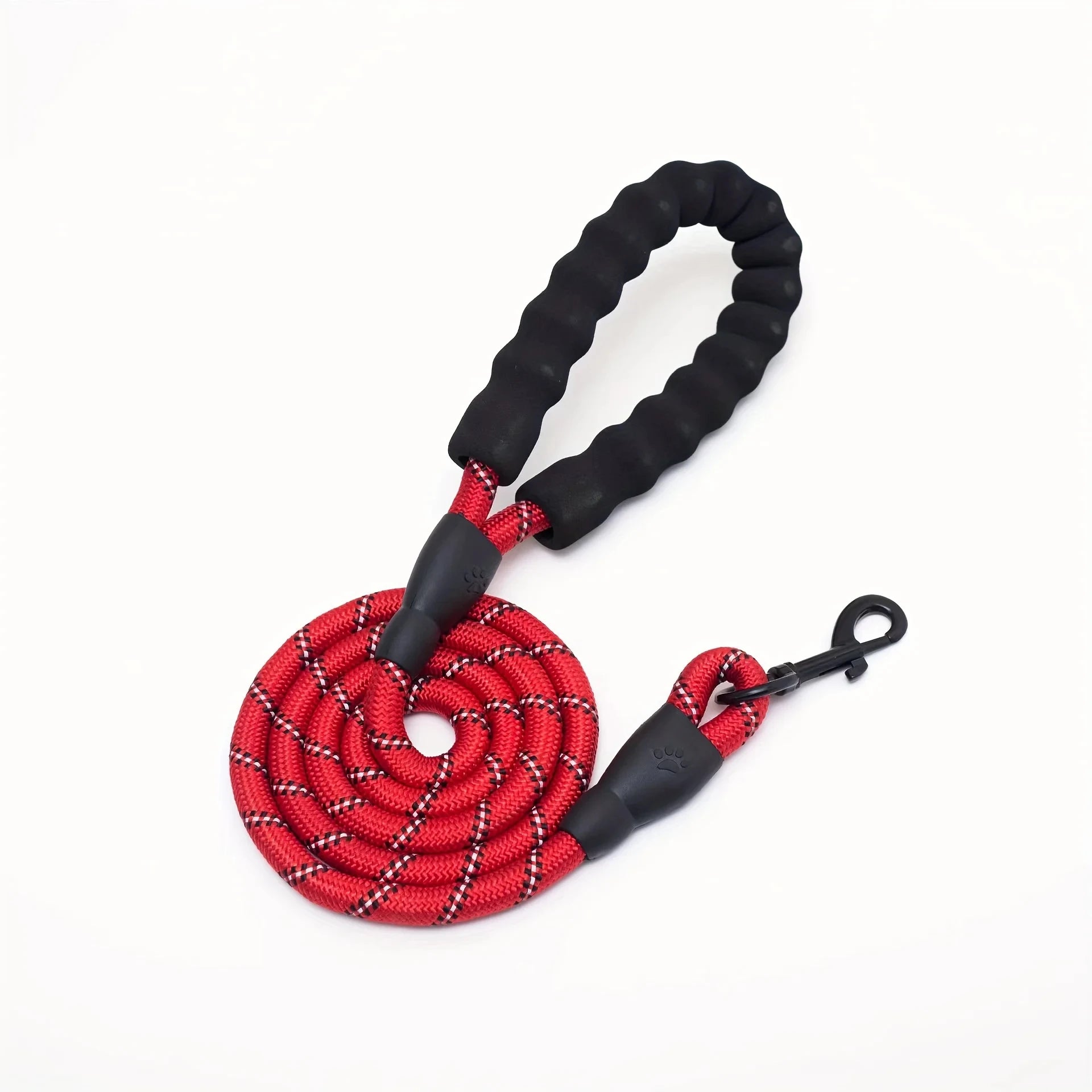 Reflective Dog Leash With Comfortable Padded Handle - Double Heavy Duty Traction Rope For Strong Dogs