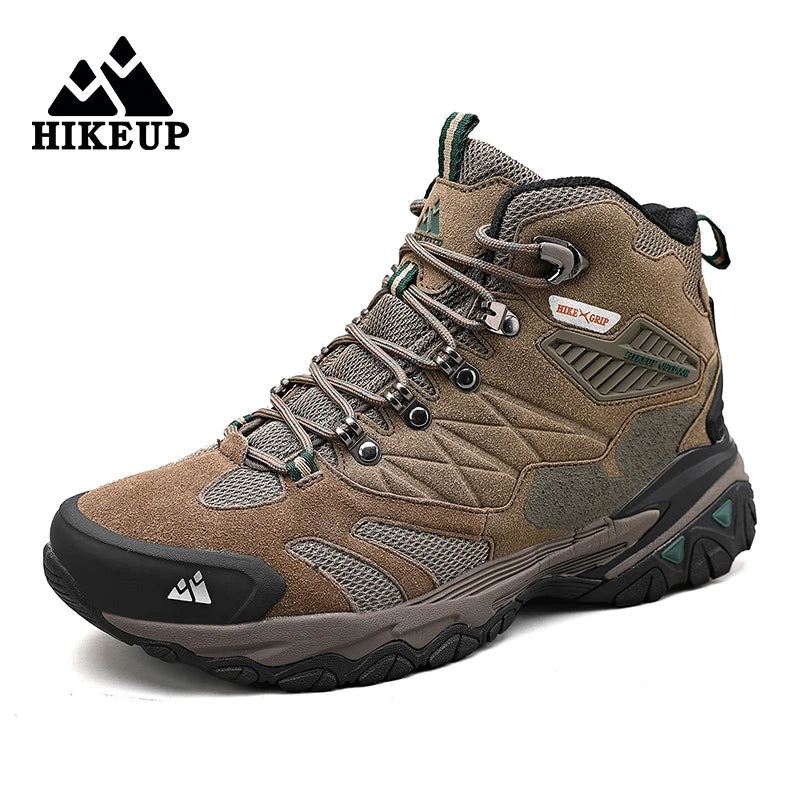 Men's Hiking Shoes: Winter Resistant, Suede, High-Top Hiking Boots / Rungear