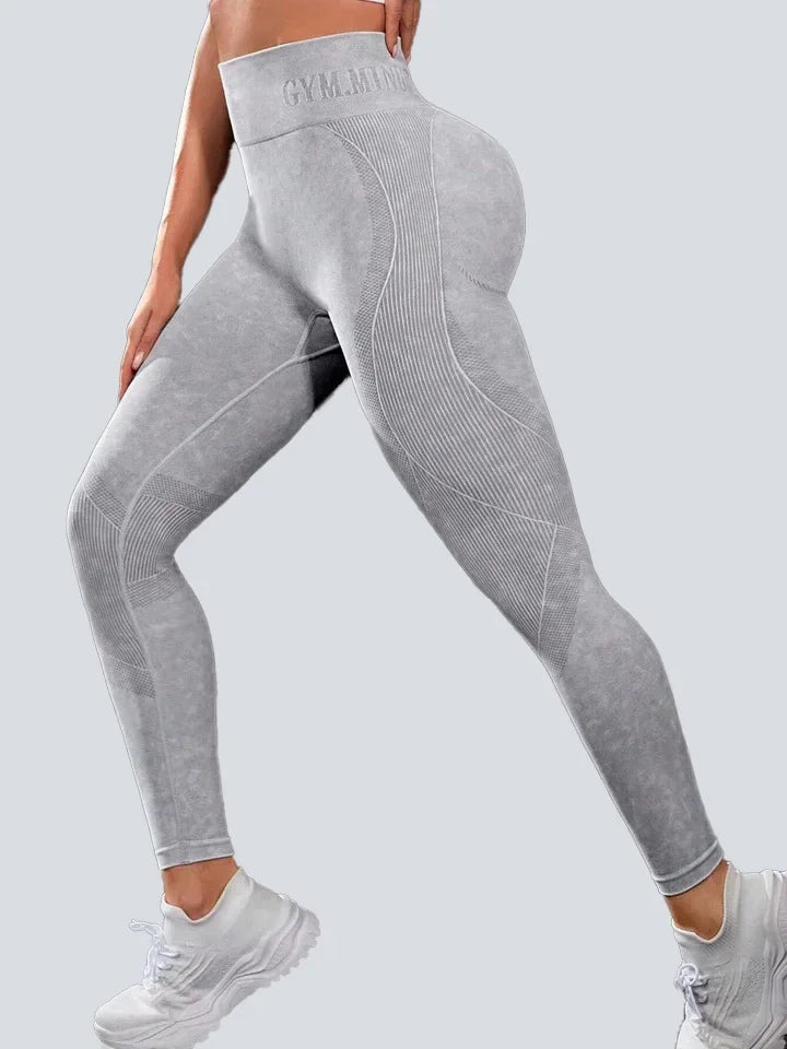 Women's Activewear Apparel: Seamless High Waist Pants Hip Lifting Outdoor Sports Tight Waist Pants / Rungear