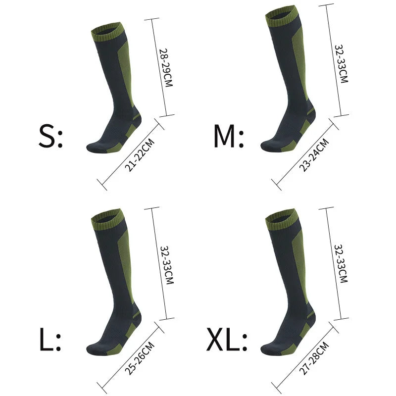 Waterproof Sock Accessories: Unisex, Warm, Knee Length Socks for Running, Hiking / Rungear
