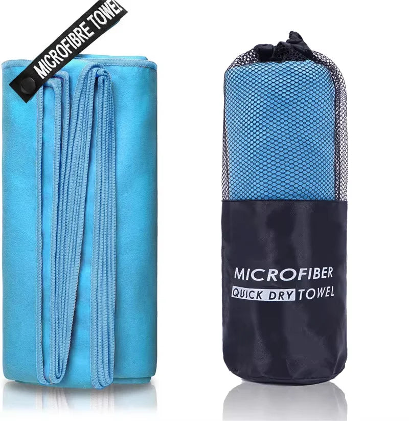 Microfibre Gym Towel Silver ION OdourFree Fast Drying Workout Gear