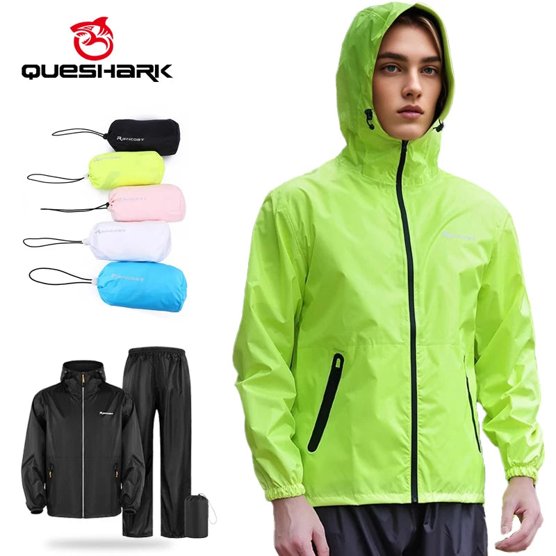 Running Jackets Apparel: (M-3XL) Unisex, Waterproof Jacket And Pants Set / Rungear