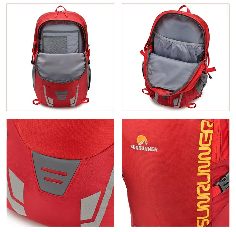 Trail Gear Accessories: 35L Large Capacity Lightweight Hiking Travel Backpack Bag For Outdoors / Rungear