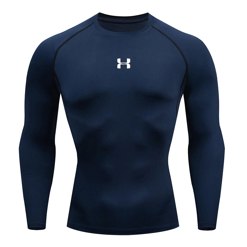 Men's Compression Apparel: Long Sleeved, Compression, Jogging Athletic Fitness Sports T-Shirt / Rungear