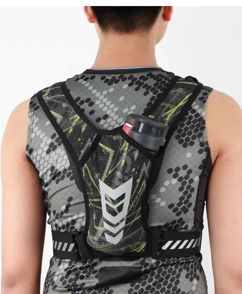 Running Reflective Gear: Reflective, Breathable Chest Bag Running Sports Backpack Fitness Vest / Rungear