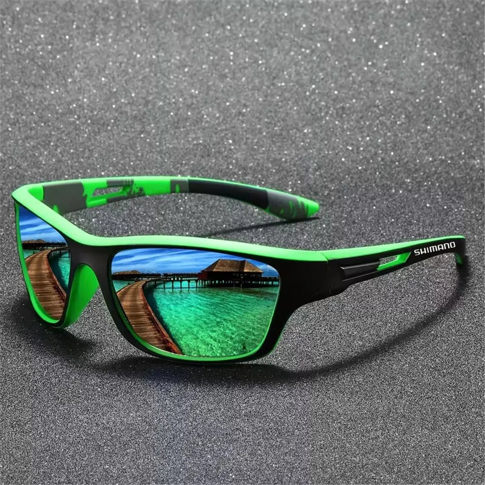 Sunglasses Gear Accessories: Shimano UV400 Unisex Polarized Protective Outdoor Sports Sunglasses / Rungear