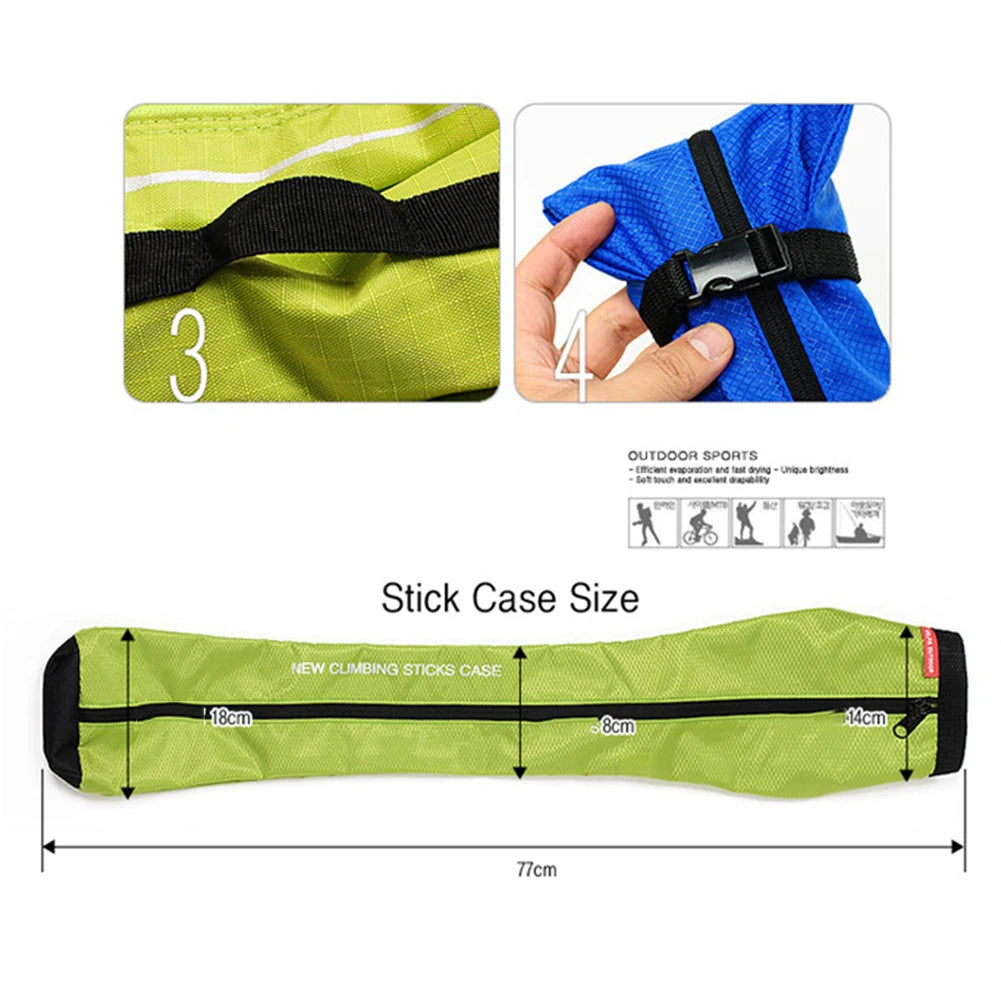 Trail Accessories Gear: Hiking Stick Carry Bag, Waterproof Trekking Pole Storage Bag / Rungear
