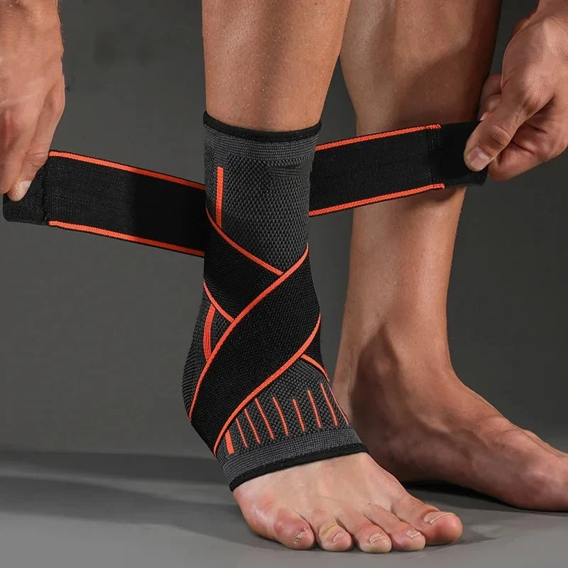 Recovery Gear Accessories: Adjustable Ankle Support Compression Protector for Running, Hiking and All Sports / Rungear
