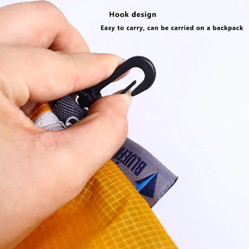 Portable Waterproof Nylon Coated Silicon Pocket Hook Pouch Organizer Reusable Storage Bag