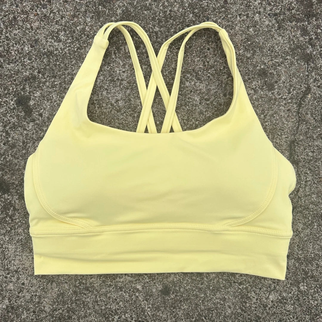 Women's Bra Apparel: Solid Color, High Strength Shockproof, Soft Cross Back, High Strength Shockproof, Fitness Sports Bra / Rungear