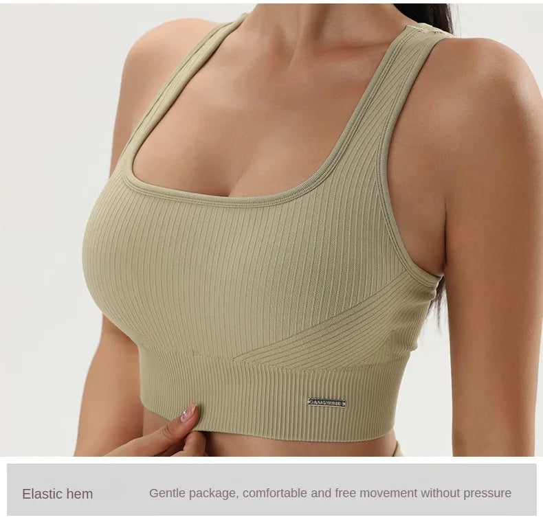 Women's Bra Apparel: Solid Color, Sweat Absorbent, Quick Dry, Fitness Sports Bras  NAQIYAYABEI