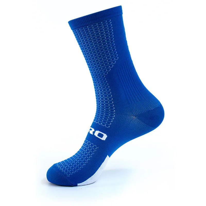 Compression Sock Apparel: 1 PR Men's Knee-High Sports Compression Socks Cycling, Hiking, Running, All Sports / Rungear