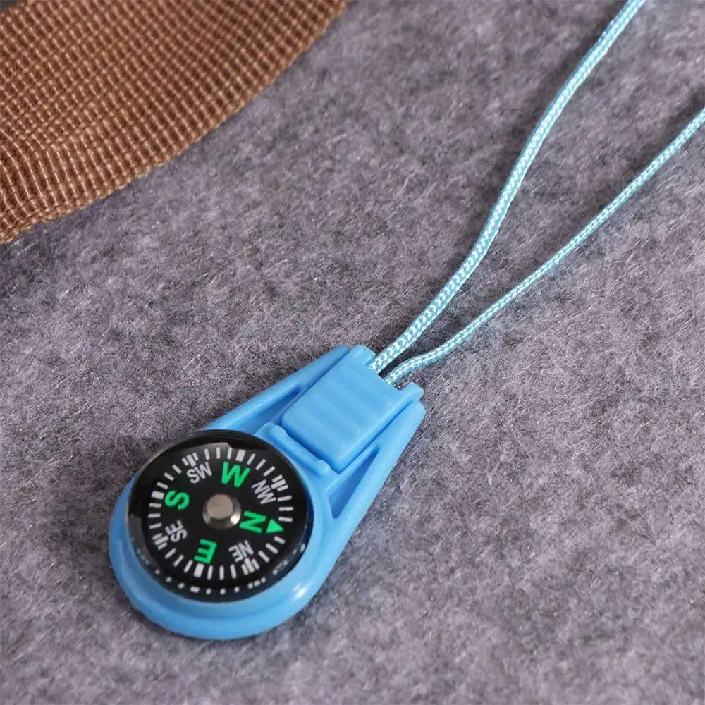 Running Trail Accessories: Waterproof, Durable, Mini Multifunctional Pocket Survival Compass For Hiking / Rungear