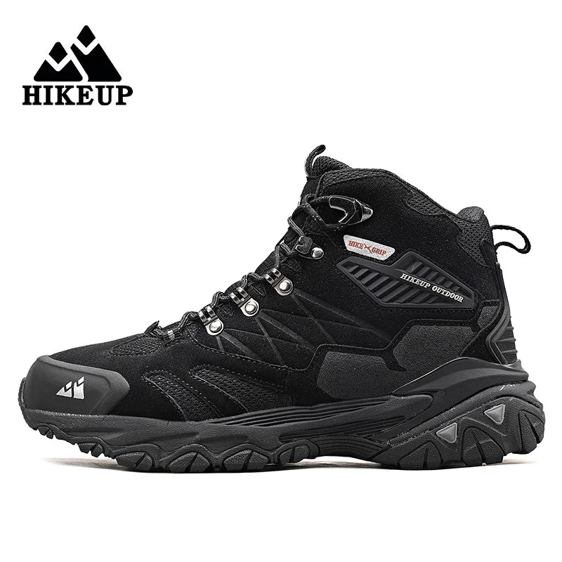 Men's Hiking Shoes: Winter Resistant, Suede, High-Top Hiking Boots / Rungear