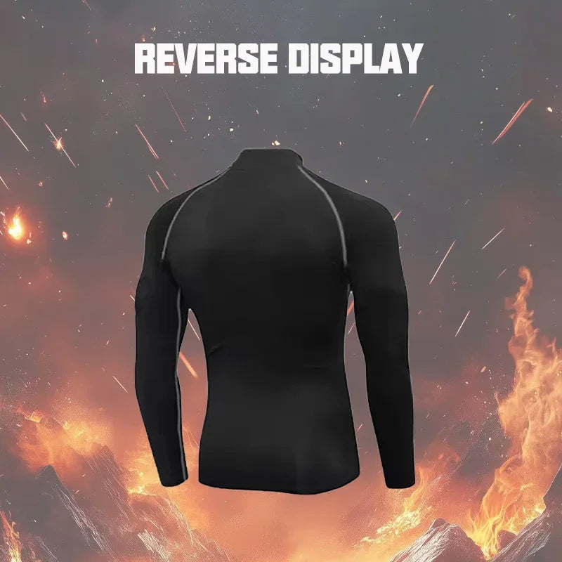 Men's Thermal Apparel: Comfortable, Breathable Double Warmth Thermal Underwear Shirt / Rungear