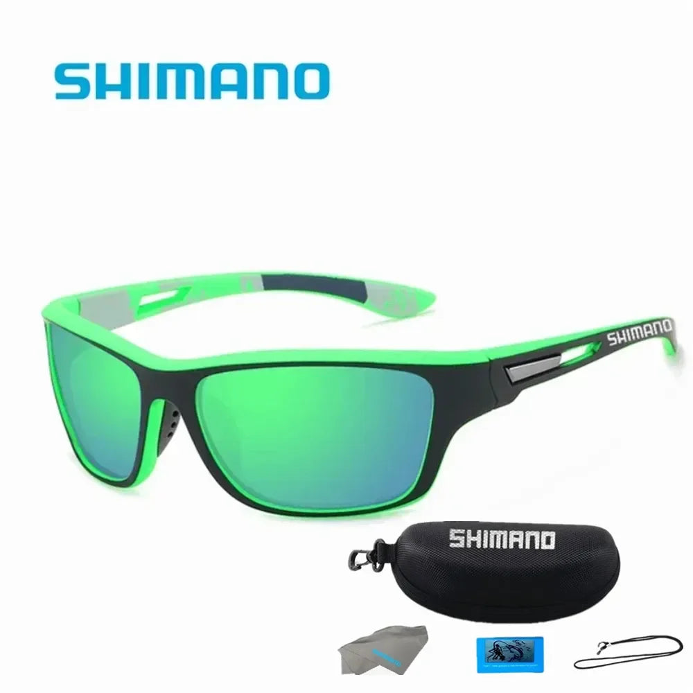 Sunglasses Gear Accessories: Shimano UV400 Unisex Polarized Protective Outdoor Sports Sunglasses / Rungear