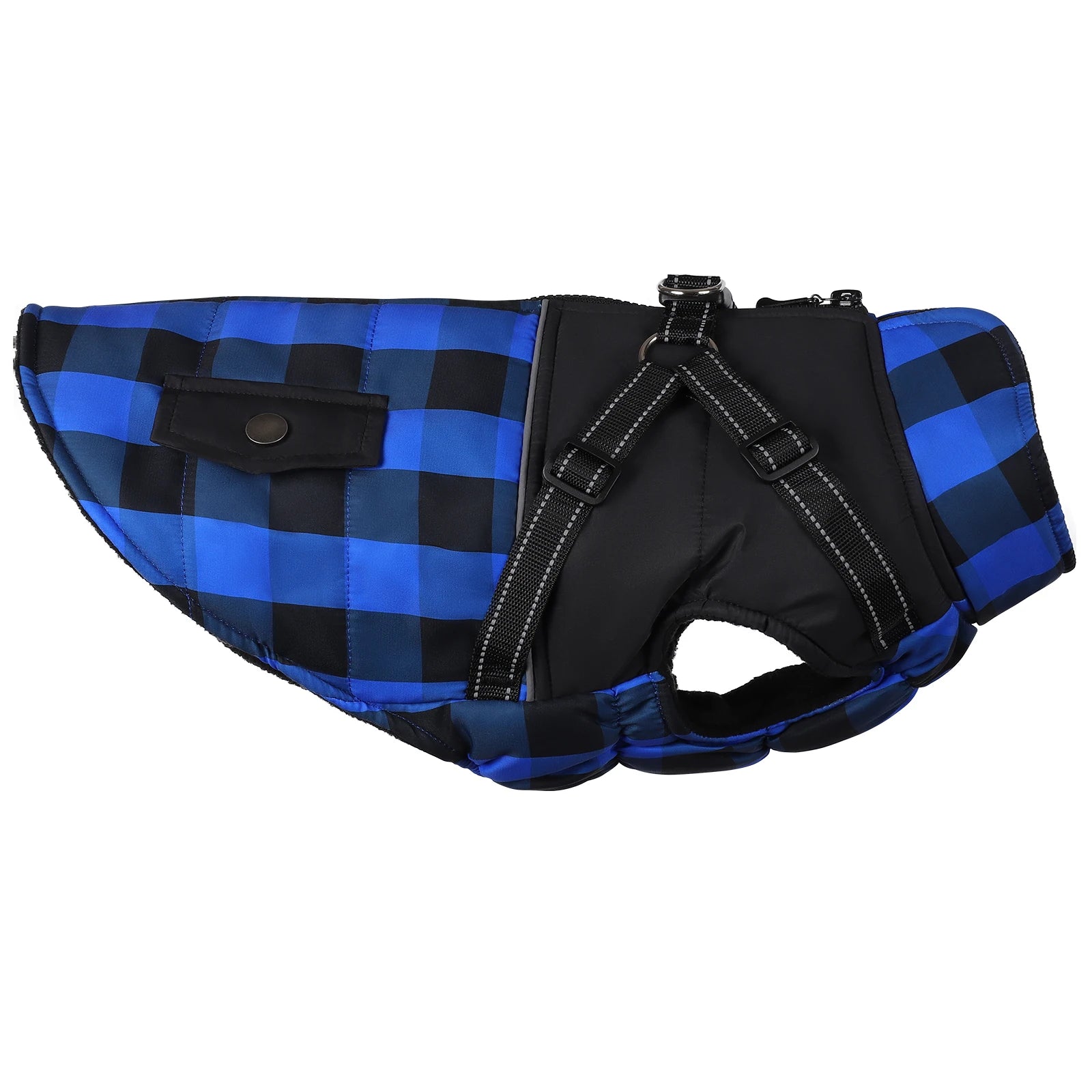 Dog Jacket Accessories: Winter Warm, Reflective, Windproof Harness With Back Zipper / Rungear