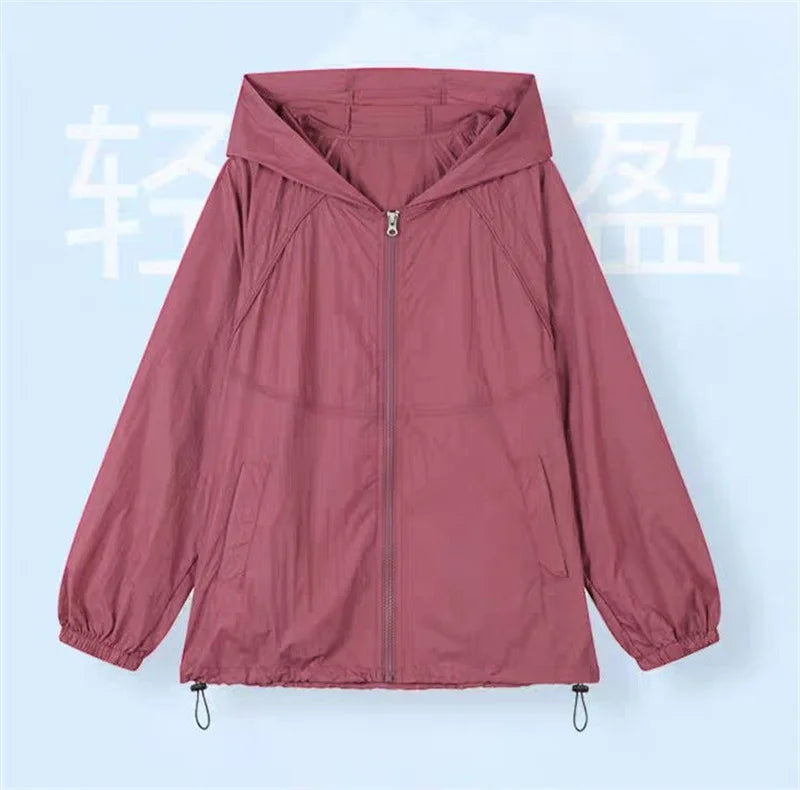 Women's Lightweight Jackets: Thin, Breathable, Sun-Protective Summer Sports Outwear Jacket / Rungear
