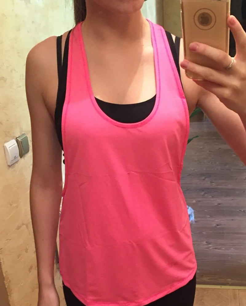Women's Quick-Dry Apparel: Sleeveless Sports Wear Tank Top Clothes for Running and Workout / Rungear