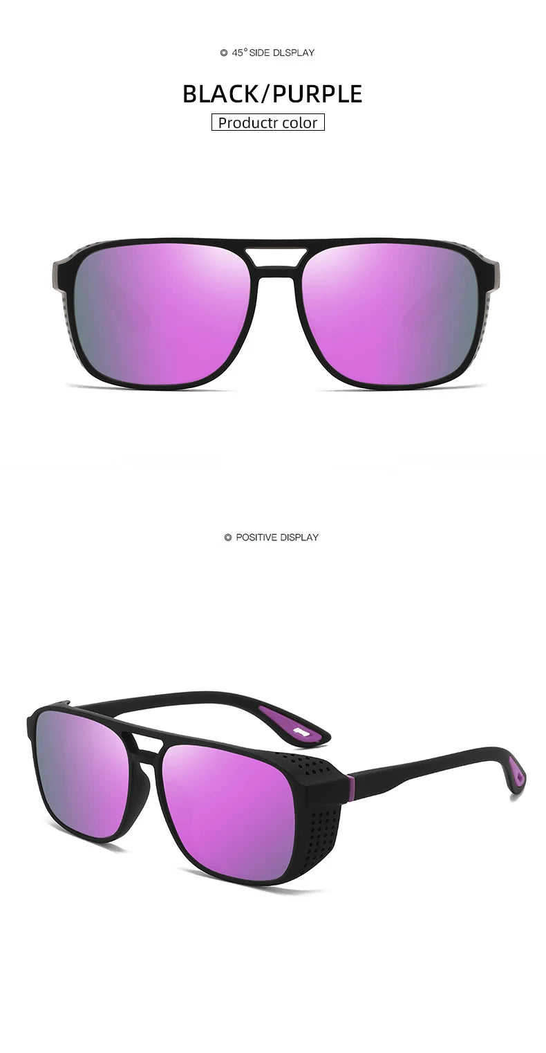 Sunglasses Running Gear: Unisex, Polarized Square Sunglasses for Outdoor Fishing Riding, Running Travel / Rungear