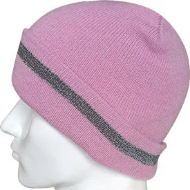 Reflective Hat Gear: High Visibility Safety Beanie, Reflective Knit, Ribbed Warm Winter Hats for Night Running, Hiking, Cycling / Rungear