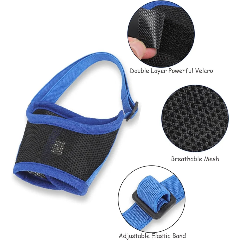 Outdoor Dog Accessories: Mesh, Breathable, Soft Nylon, Dog Muzzle Anti Biting, Barking, Chewing For Small Medium Large Dogs / Rungear
