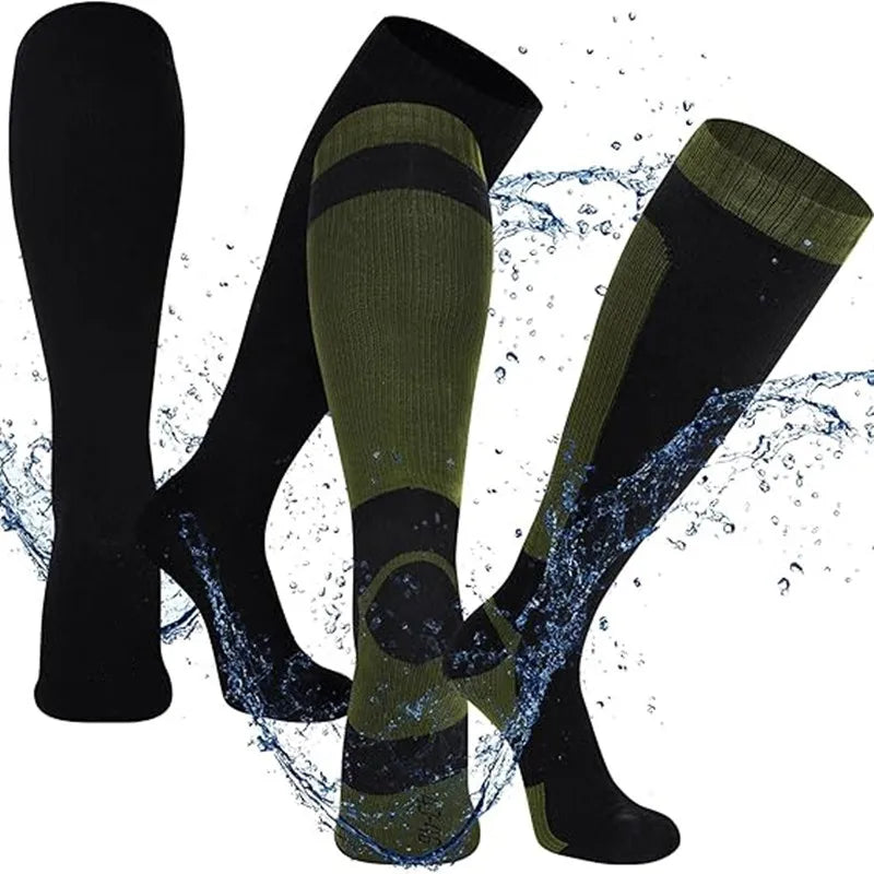 Waterproof Sock Accessories: Unisex, Warm, Knee Length Socks for Running, Hiking / Rungear